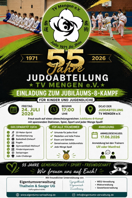55 Jahre Judo-Abteilung TV Mengen 1863 e.V.